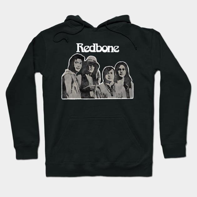 Redbone Band Vintage Hoodie by Mavioso Pattern